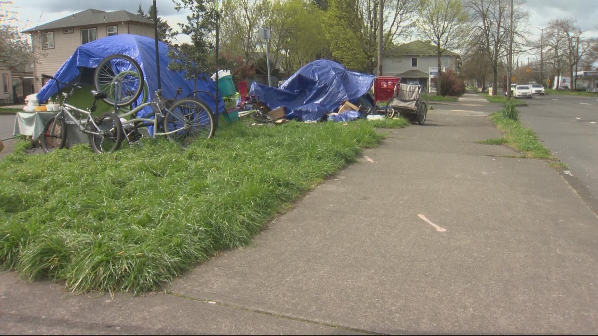 In February, Mayor Ted Wheeler announced an emergency declaration to clear homeless camps from dangerous roadways. Since then, about 50 sites have been cleared.