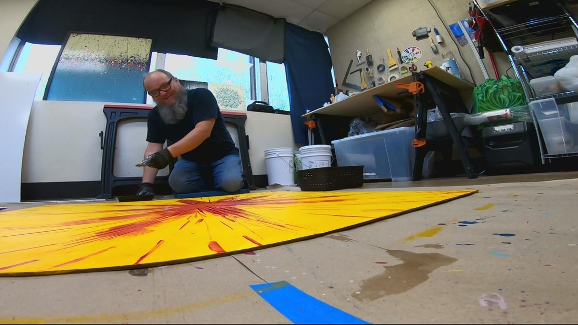 Portlandbased abstract artist launches popup art show in the Pearl