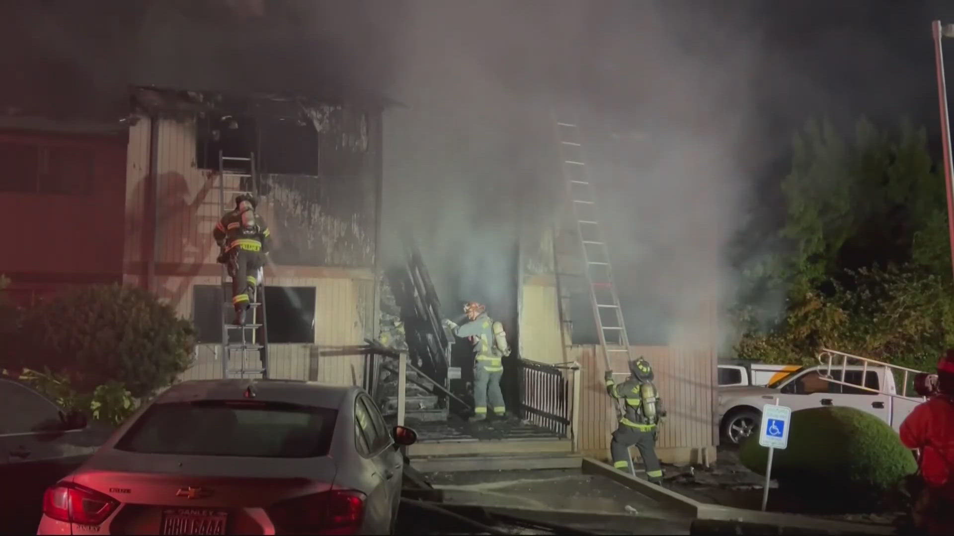 One person died and another was injured after a fire broke out the Ridgecrest Apartments in Hazel Dell.