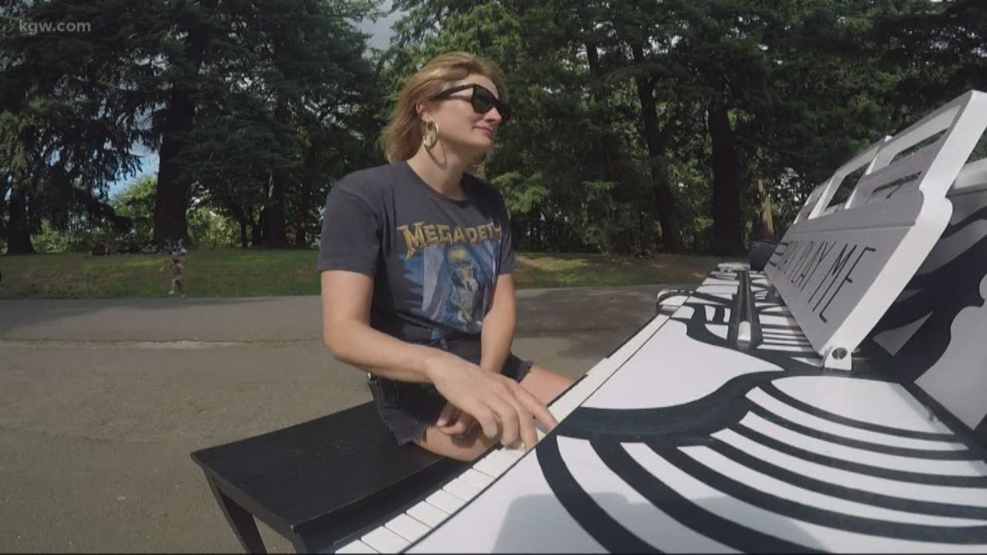 Pianos popping up around Portland parks for a good cause