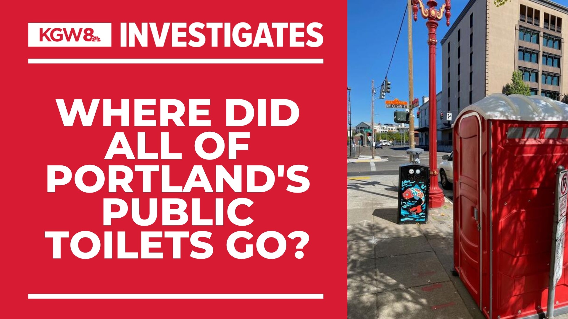 In September of 2020, Portland began putting out bright red port-a-potties so that homeless people had a place to go. Most of them have since been removed.