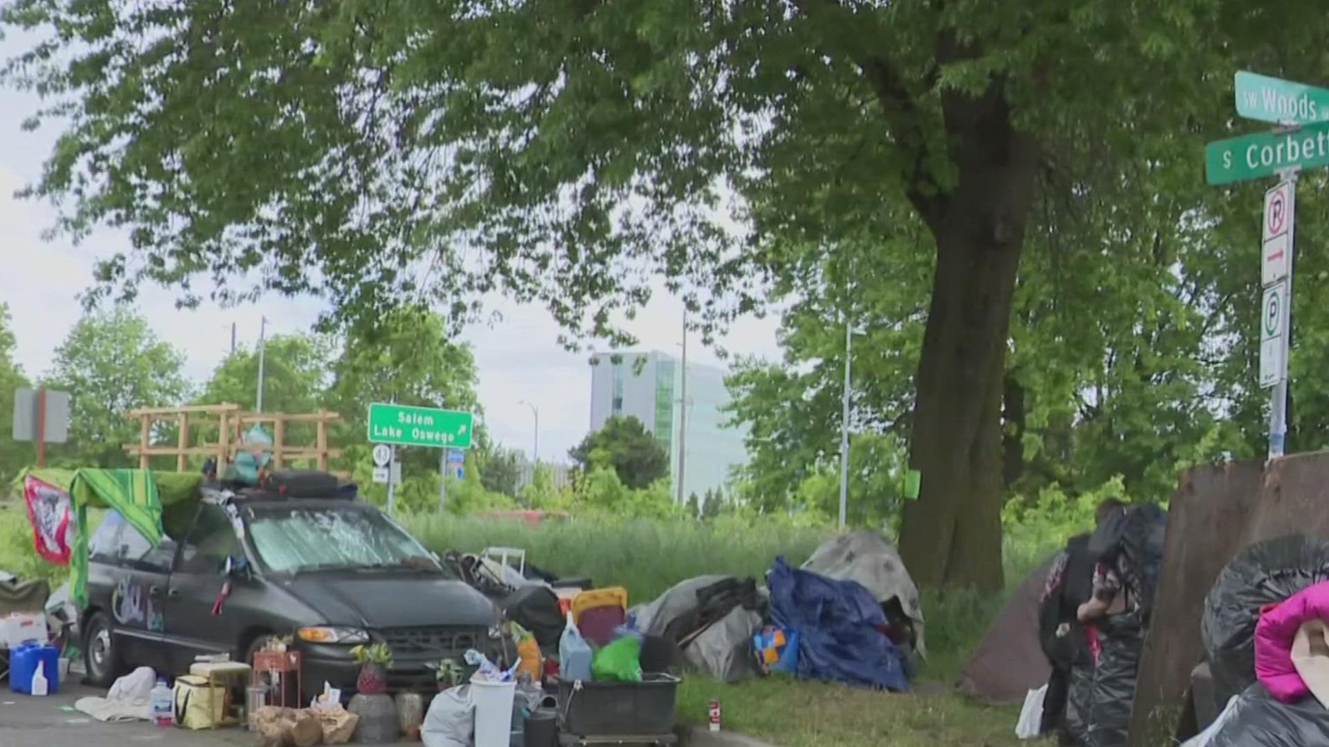 National University of Medicine students are calling the encampment "disruptive" to patient visits.