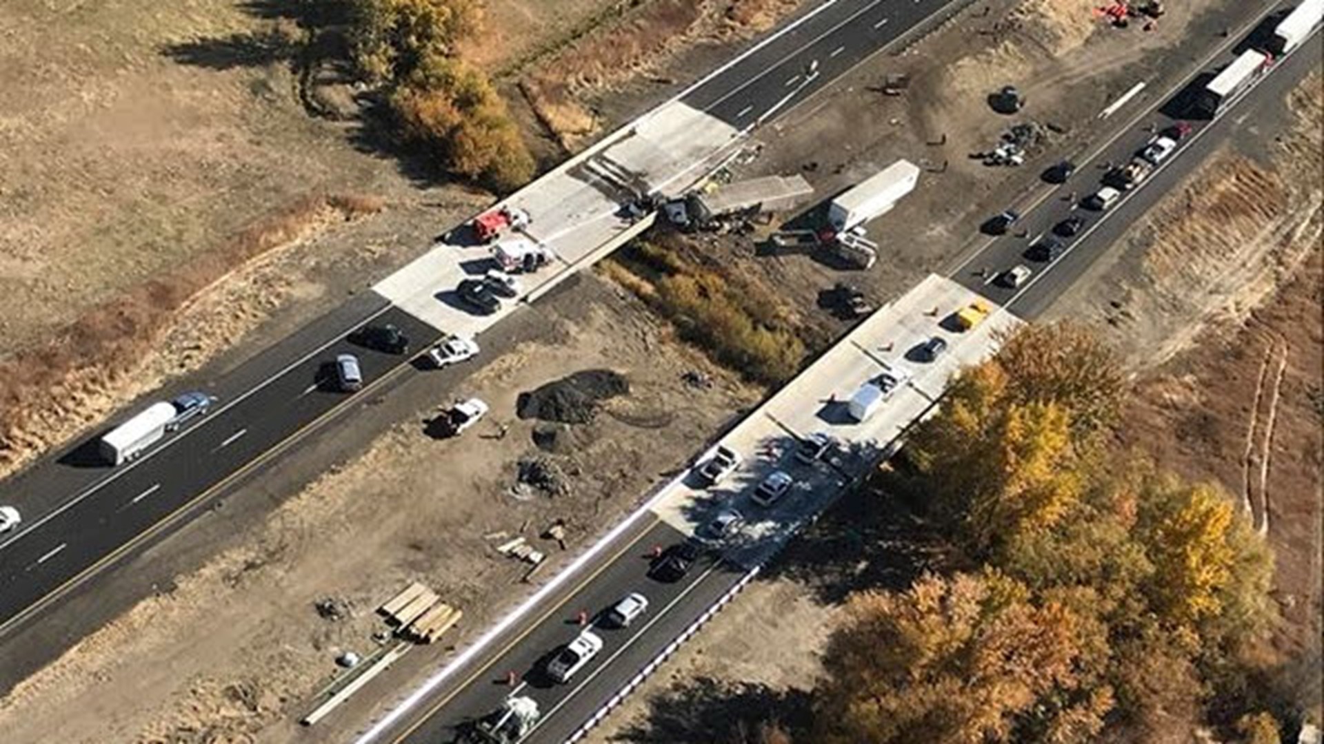 Semi crash kills driver, several cows on I84 in eastern Oregon