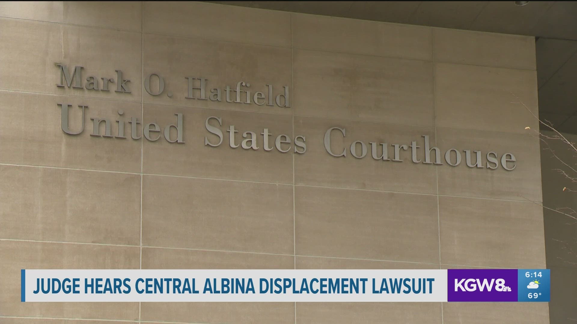 A federal court judge heard arguments to dismiss a case brought by a group of descendants from the Central Albina district.