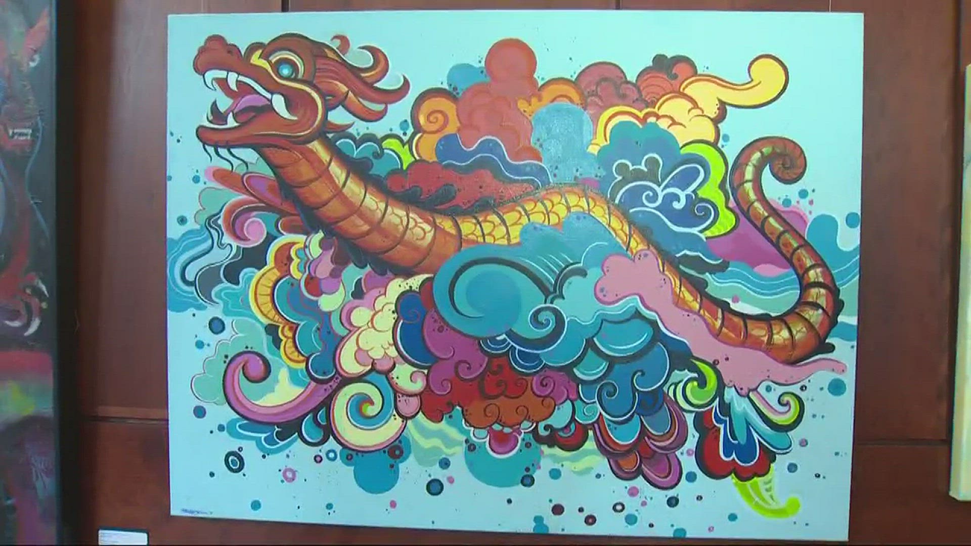 Local art on display at dragon boat art show