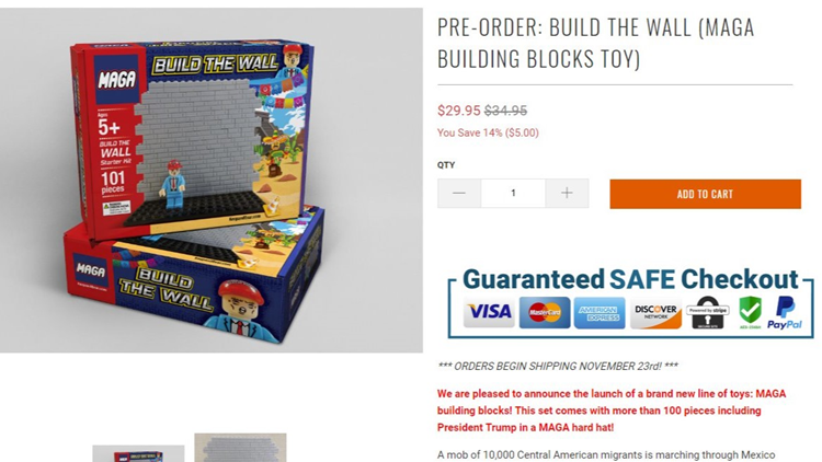 Maga lego hot sale build the wall