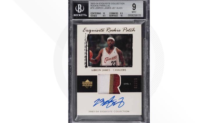 Selling LeBron James Autographed Card at Auction