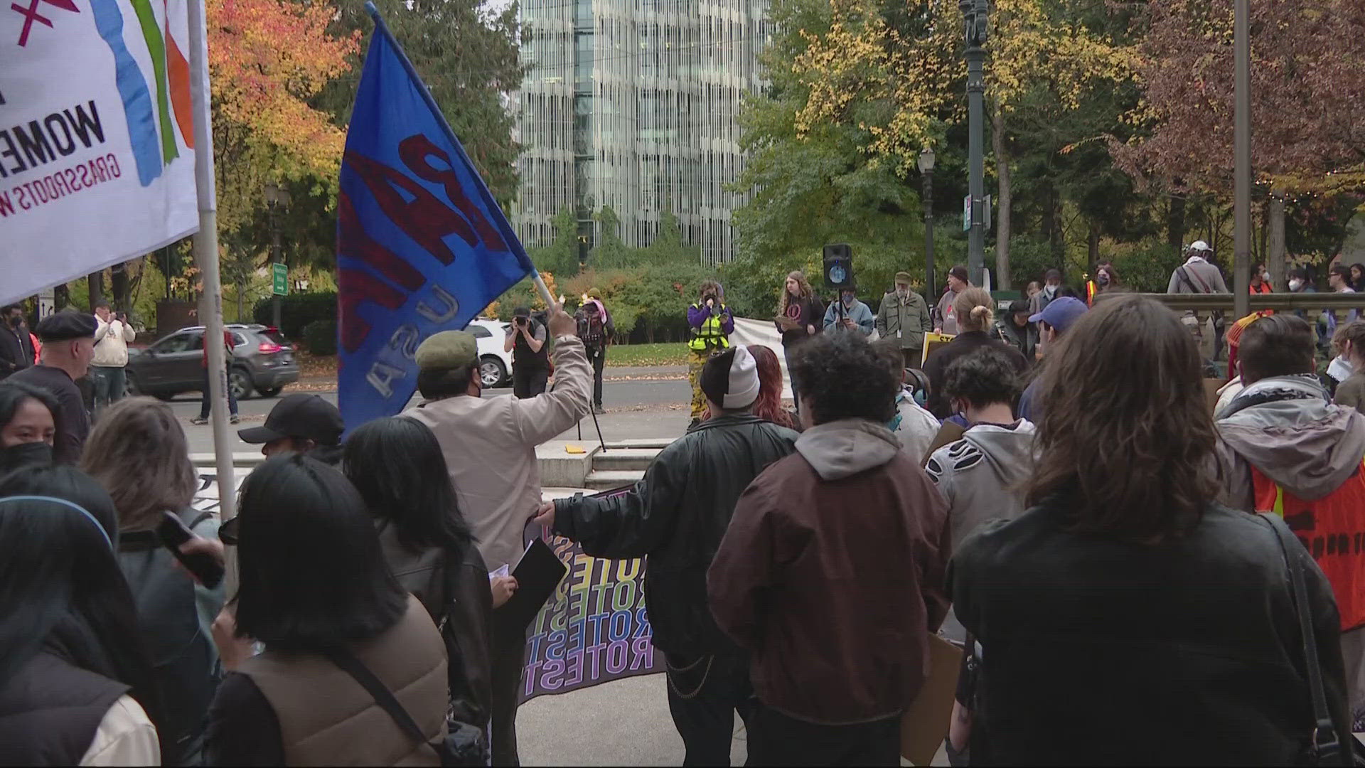 Members of local grassroots organizations rallied for a common cause: meaningful and united change, such as rising inflation and ending genocide.