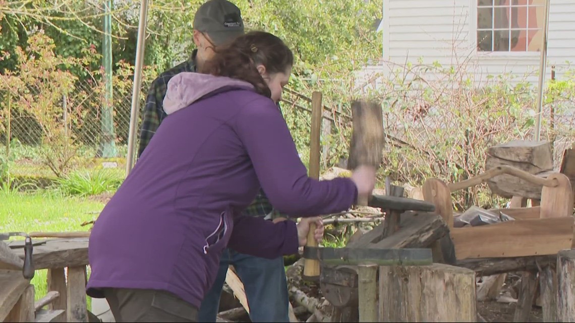 Woodworking course at the Willamette Heritage Center in downtown Salem
