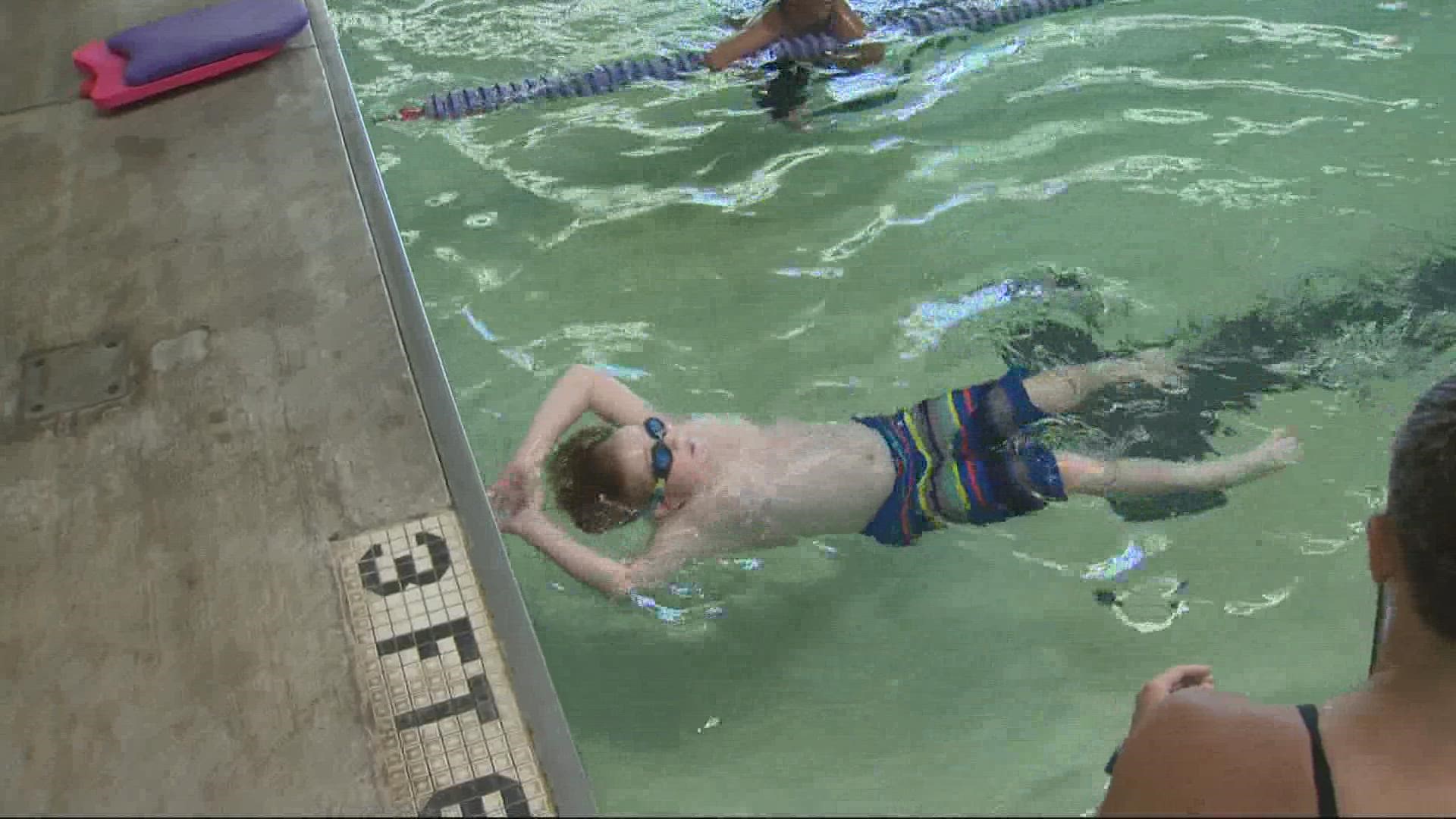 Camp Spark helps people who are blind, or have disabilities beyond visual impairment, build connections through sports. It's held at Linfield University.