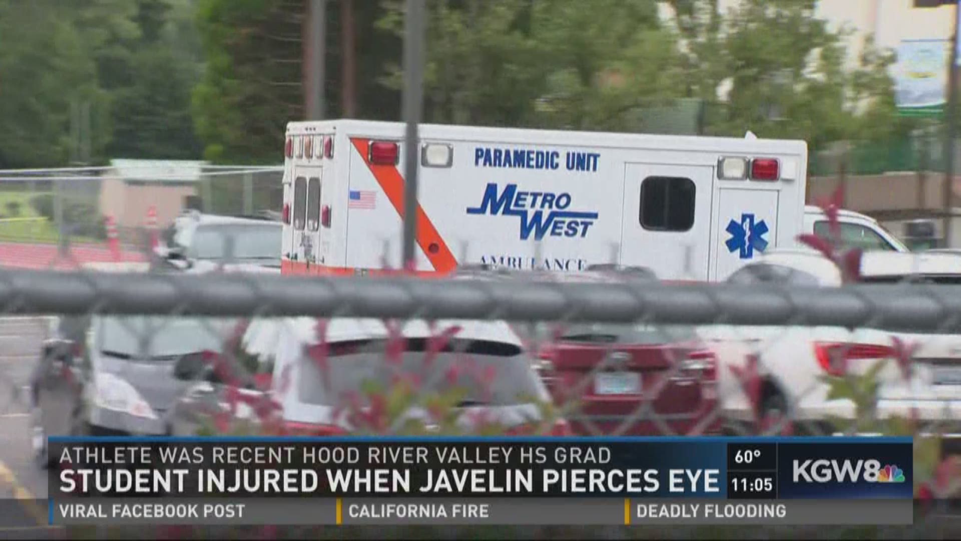 Hood River athlete injured when javelin pierces eye