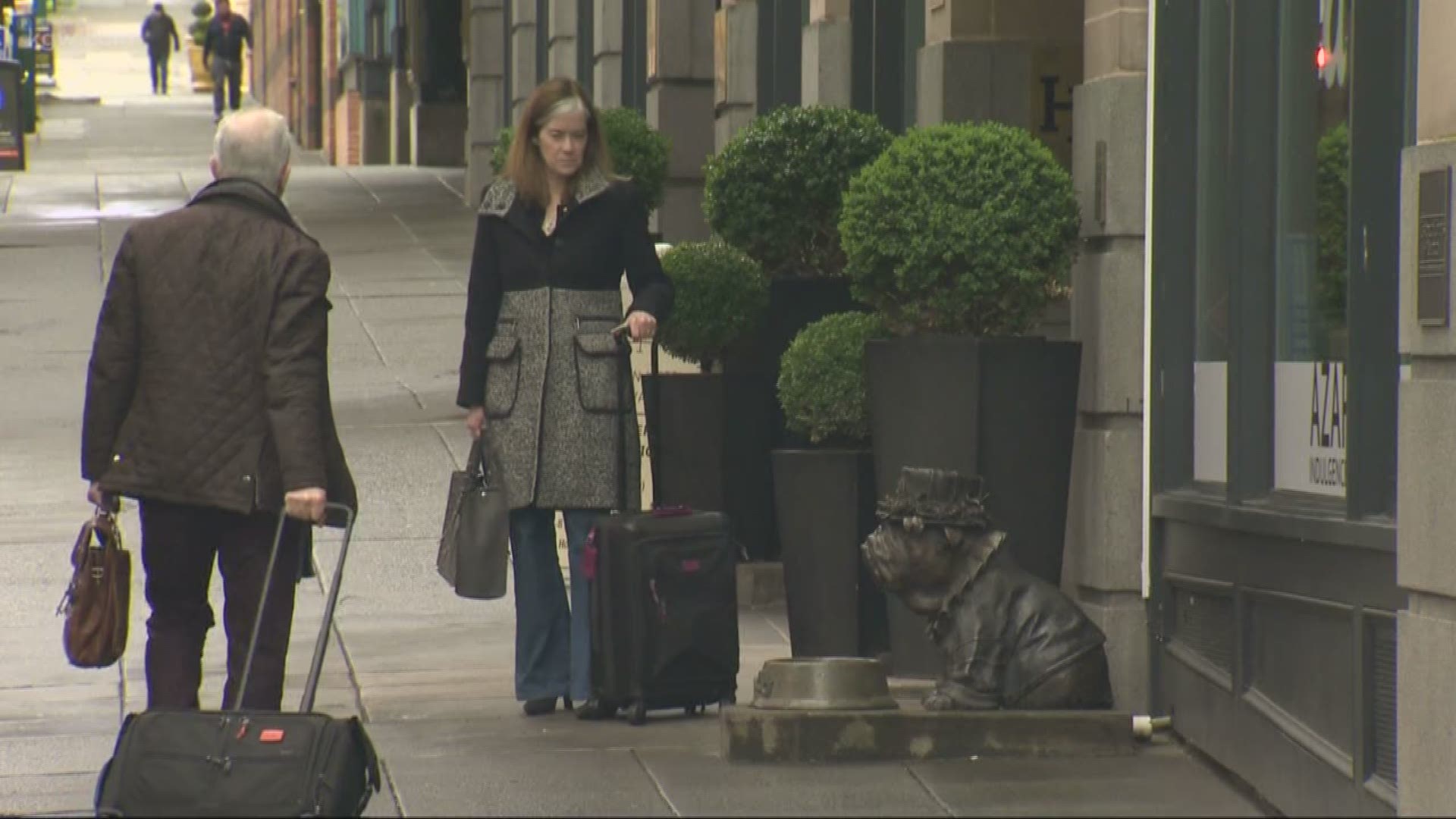 More Portland hotels are seeing guest cancelations due to concerns about coronavirus. A travel show was also postponed.