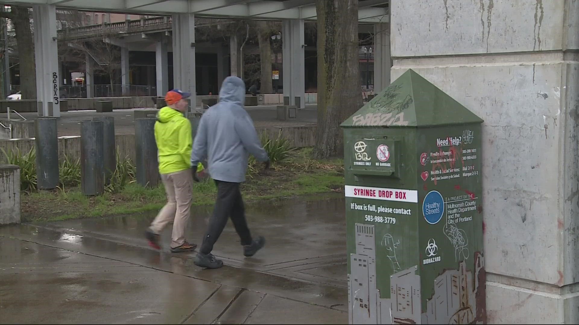 The problem of used hypodermic needles littering Portland streets continues to grow, according to the latest numbers from Downtown Portland Clean and Safe.