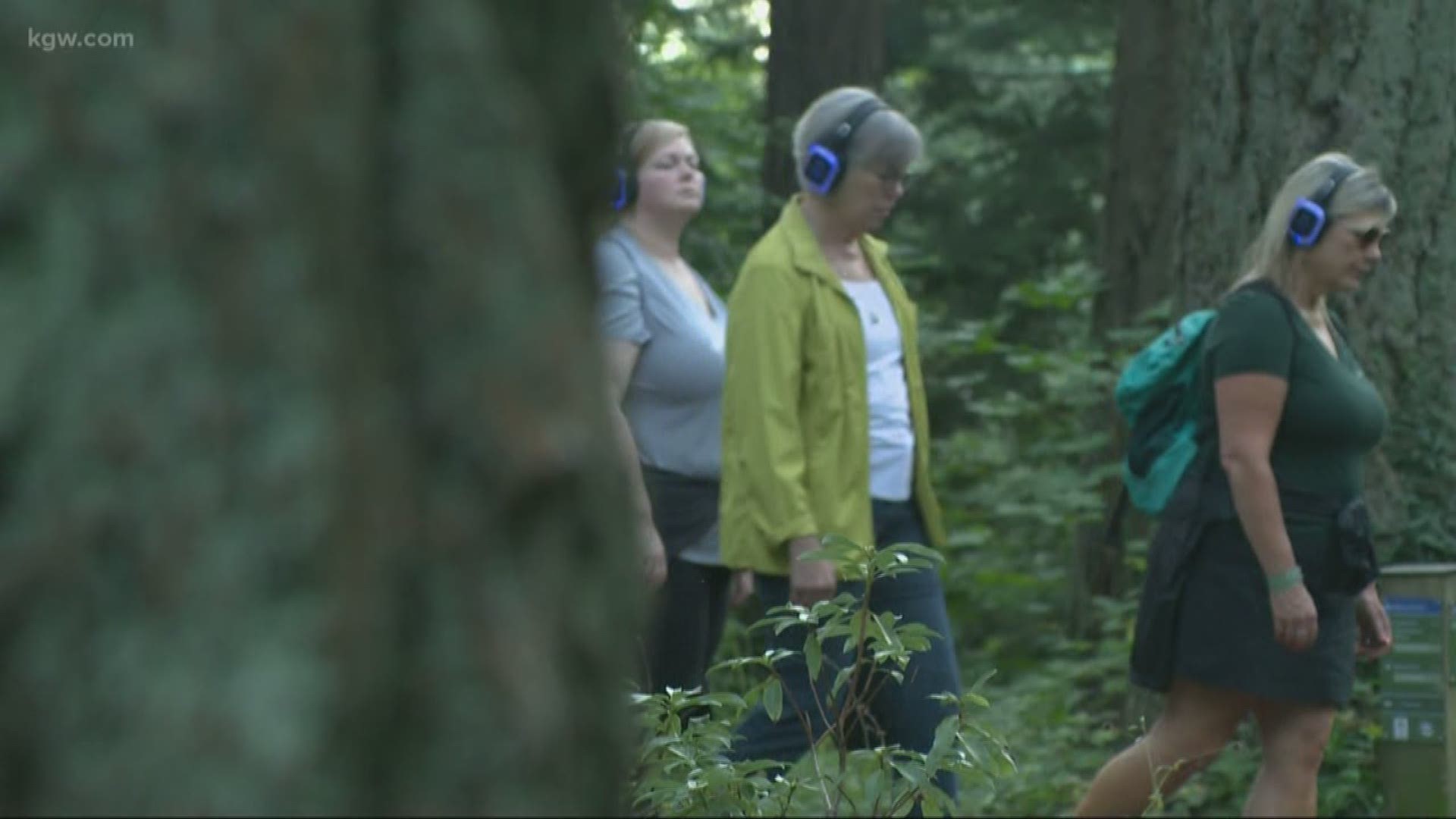 Meditative hike helps people come together while maintaining space