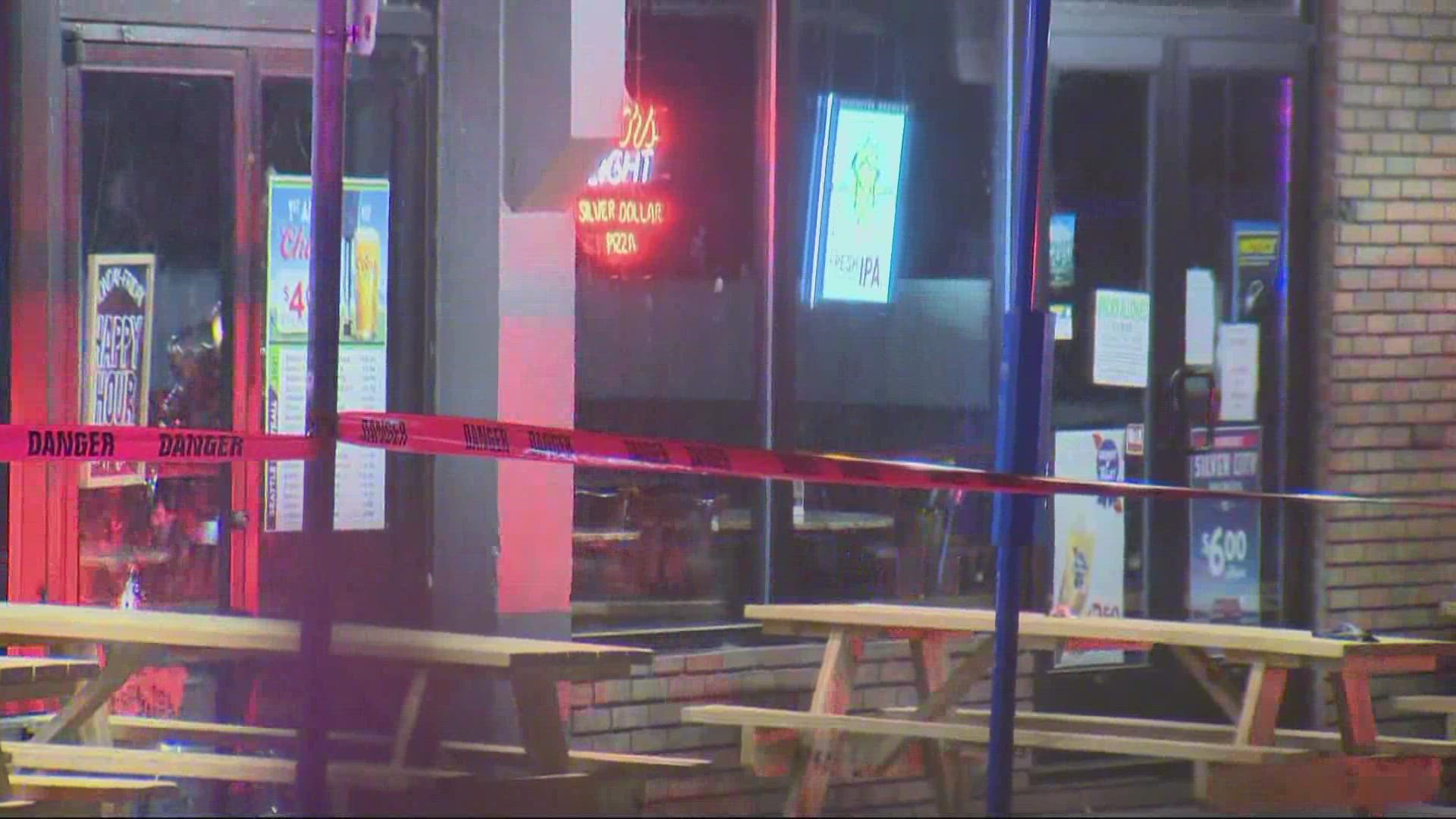 The shooting happened near Silver Dollar Pizza, a sports bar located on the corner of Northwest Glisan Street and 21st Avenue.