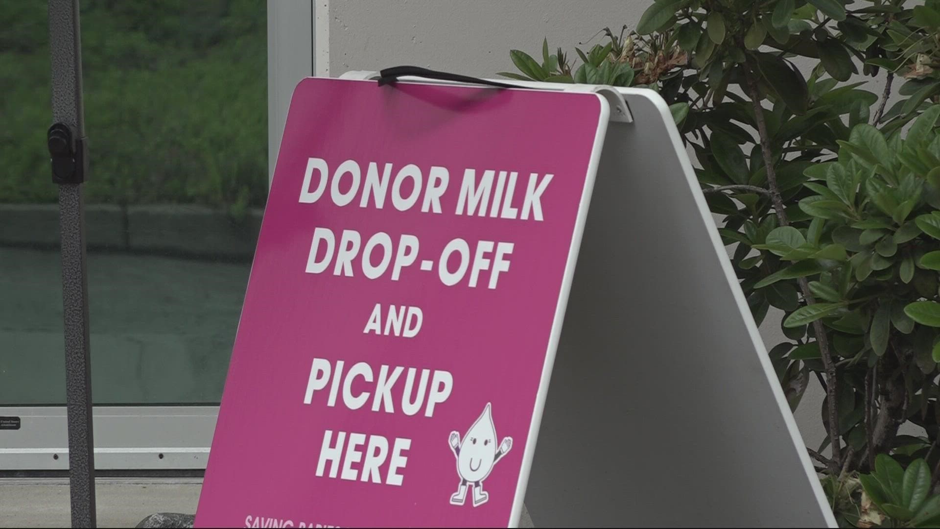 Northwest Mothers Milk Bank opened in Tigard nine years ago. They supply milk to 75 hospitals across the region, as well as to the local community.