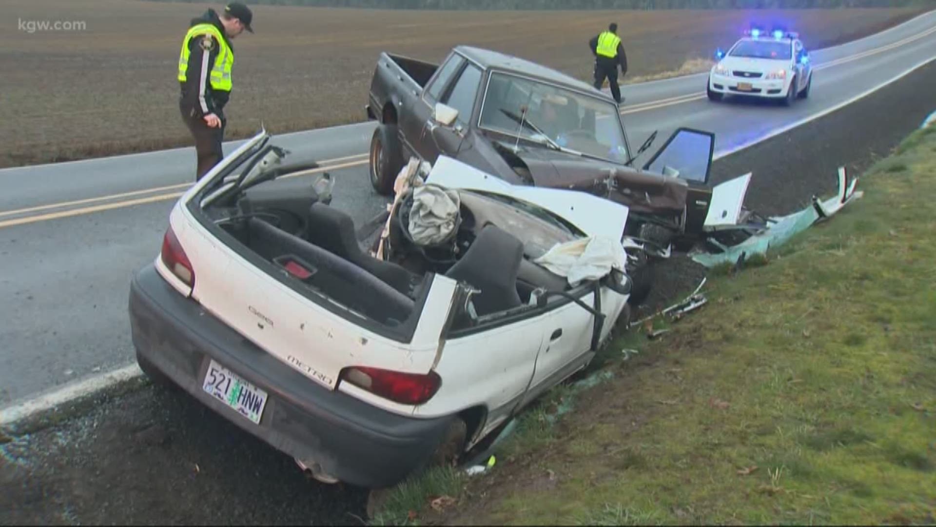 Head-on crash on Jackson School Road in Washington County