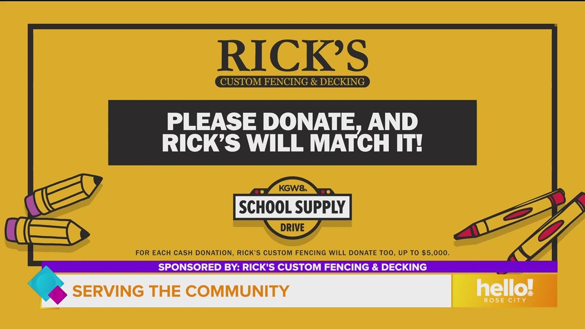 Supporting the KGW School Supply Drive