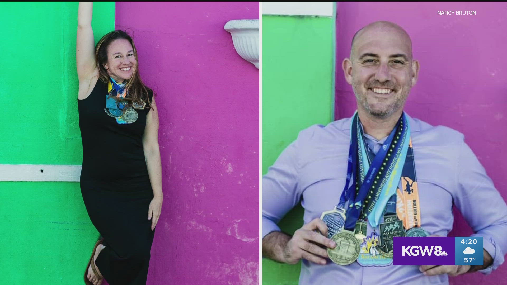 Nancy Bruton and Jay Carleton met at the finish line of a 2014 Hood to Coast Relay. From that point on, they decided to run the same path together.