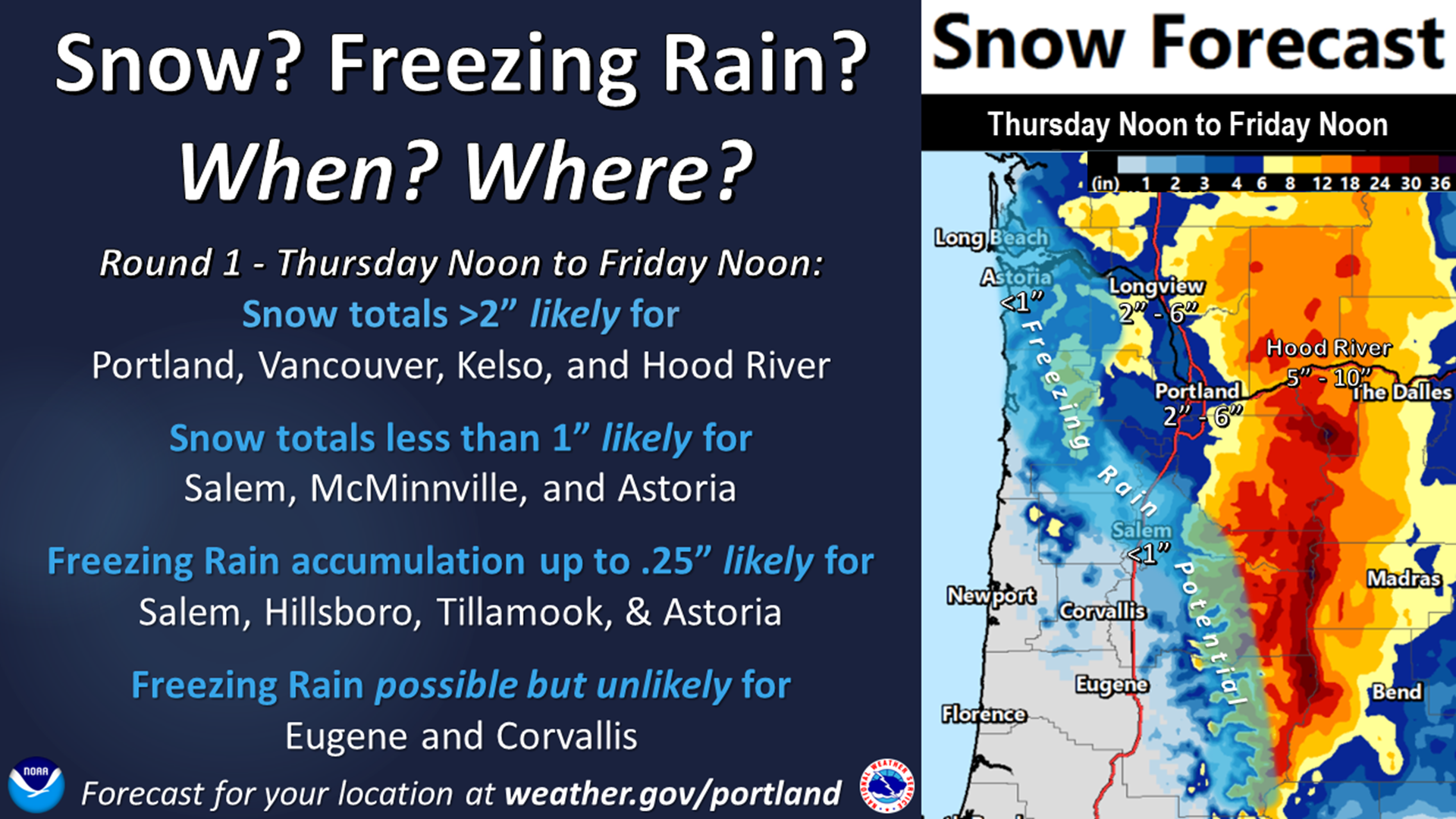 Will it snow in Portland? Up to 4 inches possible Thursday