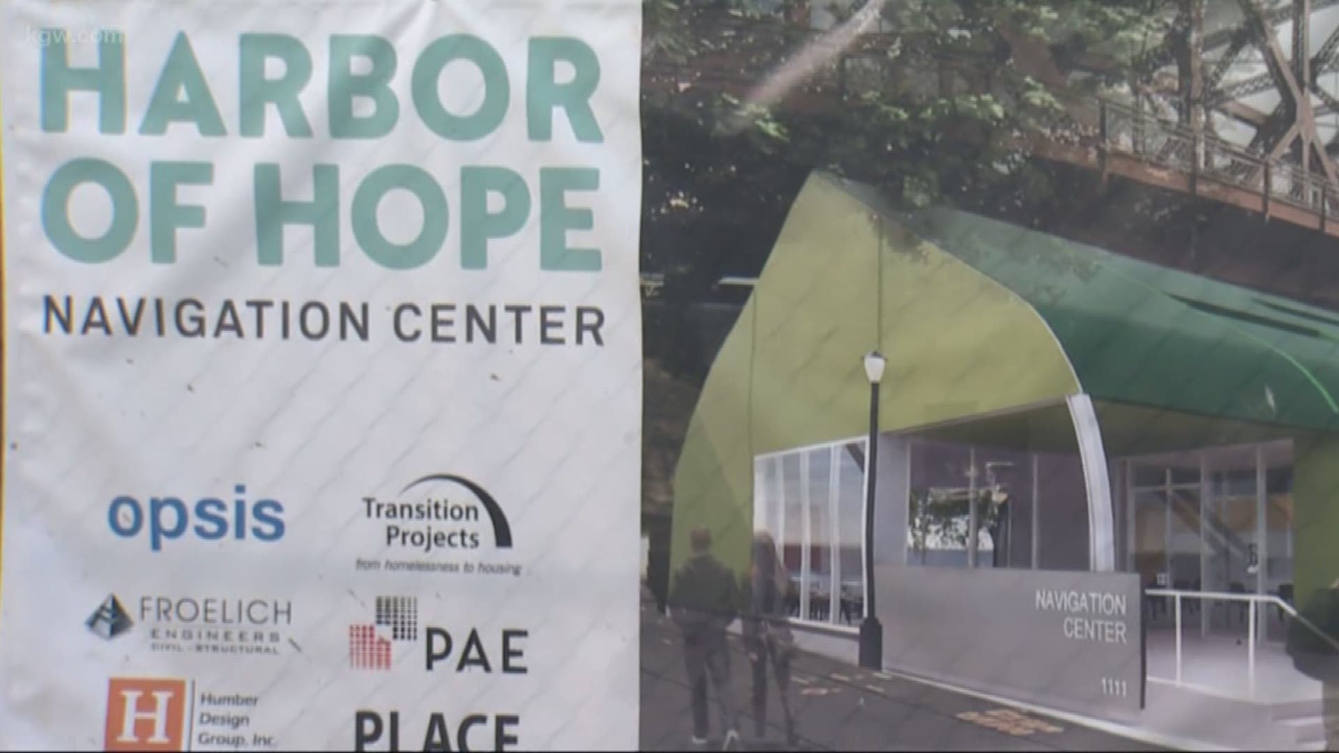 People without a place to call home will soon have a new opportunity to get off the street and back on their feet. It's called the Oregon Harbor of Hope Navigation Center and it'll help up to 100 people at a time.