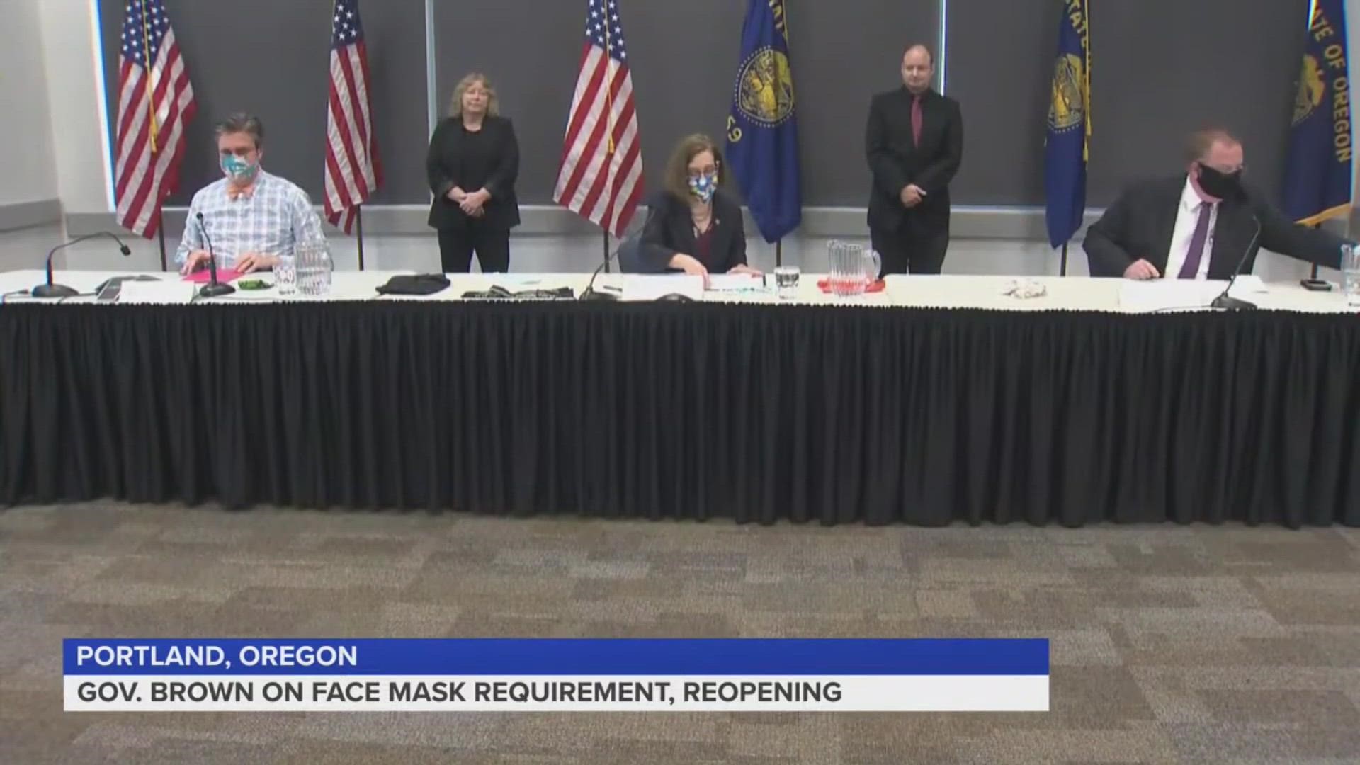 Gov. Kate Brown elaborates on face mask rules that will go into effect June 24 in several Oregon counties.