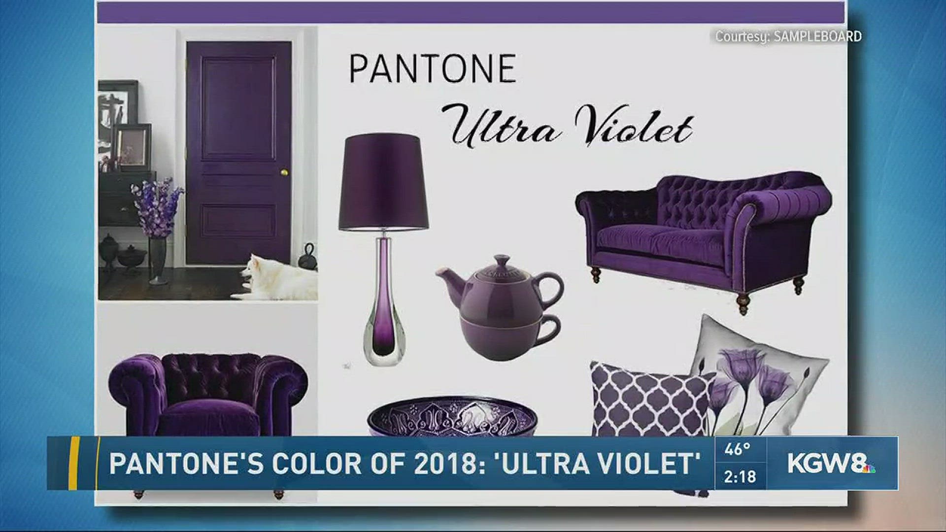 Pantone's color of 2018: 'Ultra Violet'
