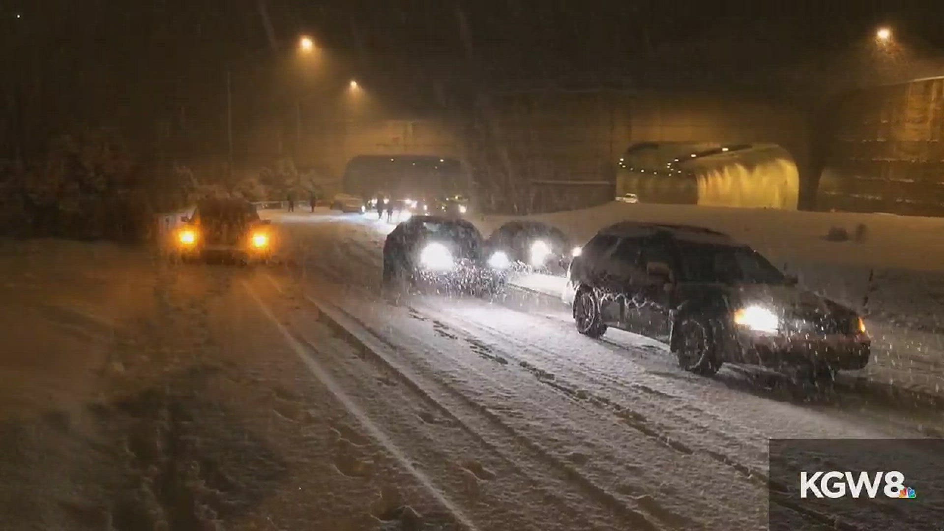 Westbound Highway 26 at a standstill