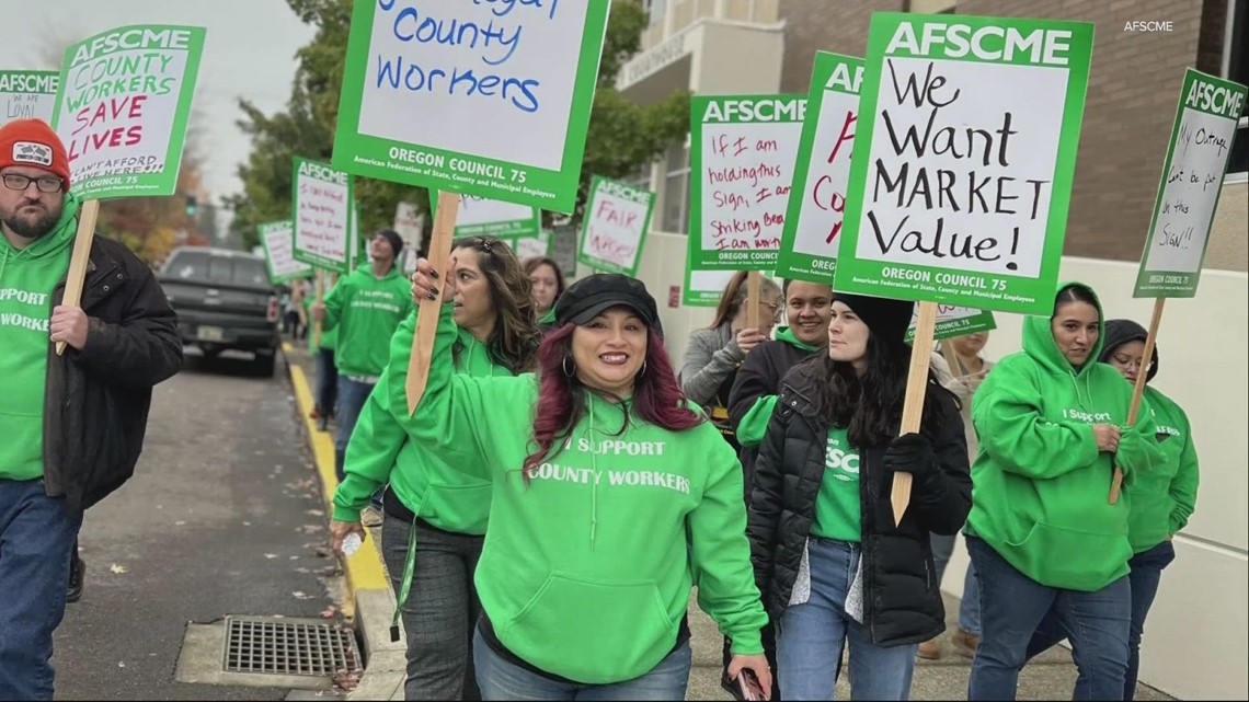 Day 1 of Yamhill County strike begins