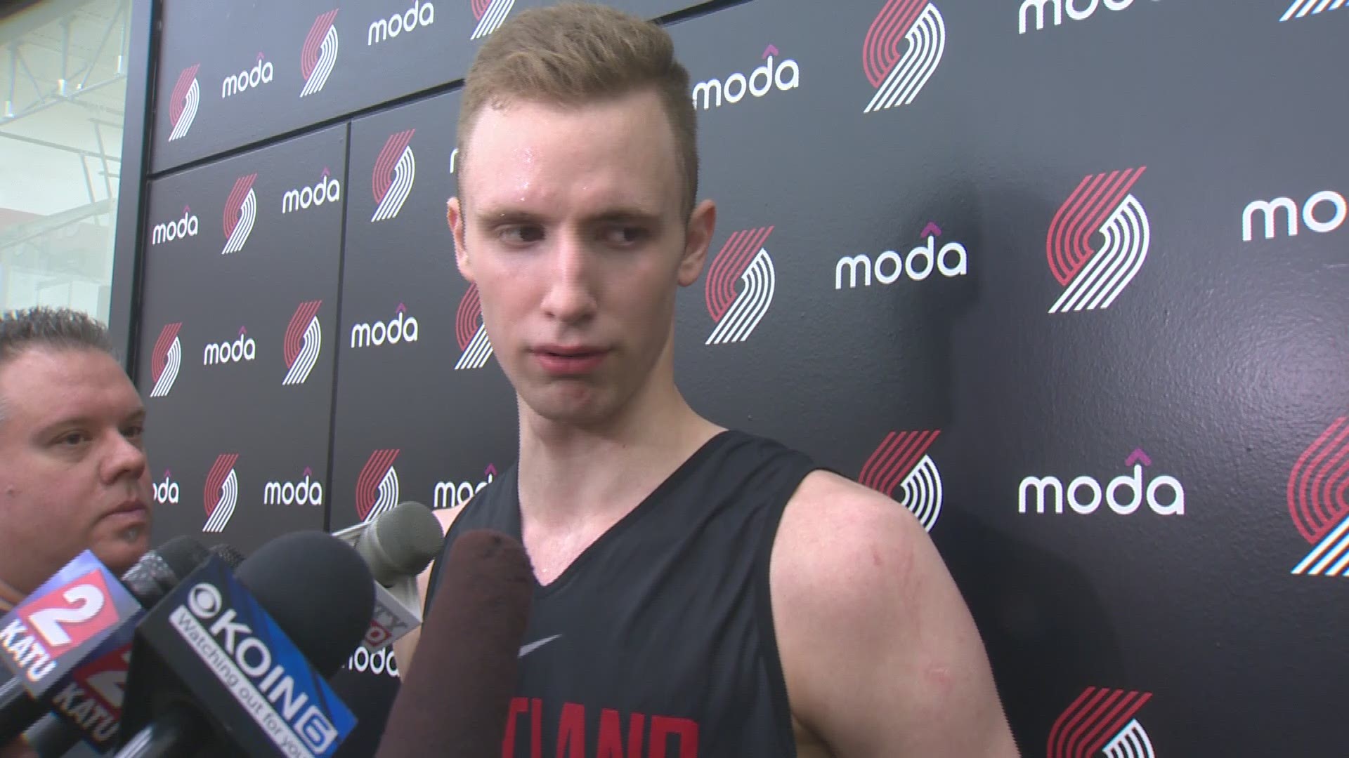 After a predraft workout with the Portland Trail Blazers on Tuesday, June 19, 2018, prospect Dzanan Musa said his workout with the team was "perfect."