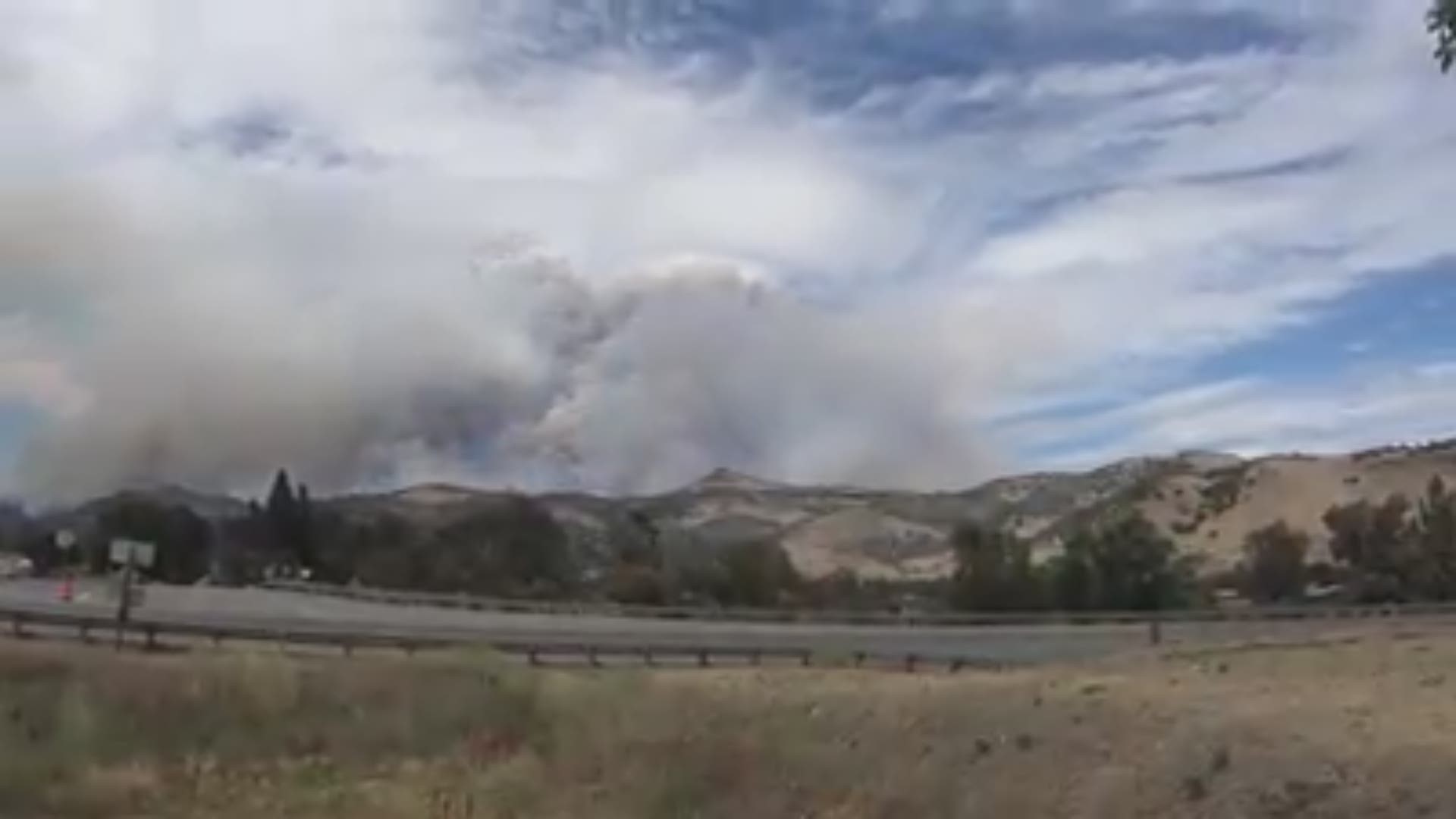 Timelapse of Klamathon Fire shared by Cal Fire on July 7, 2018. The fire has burned more than 20,000 acres along the Oregon-California border.