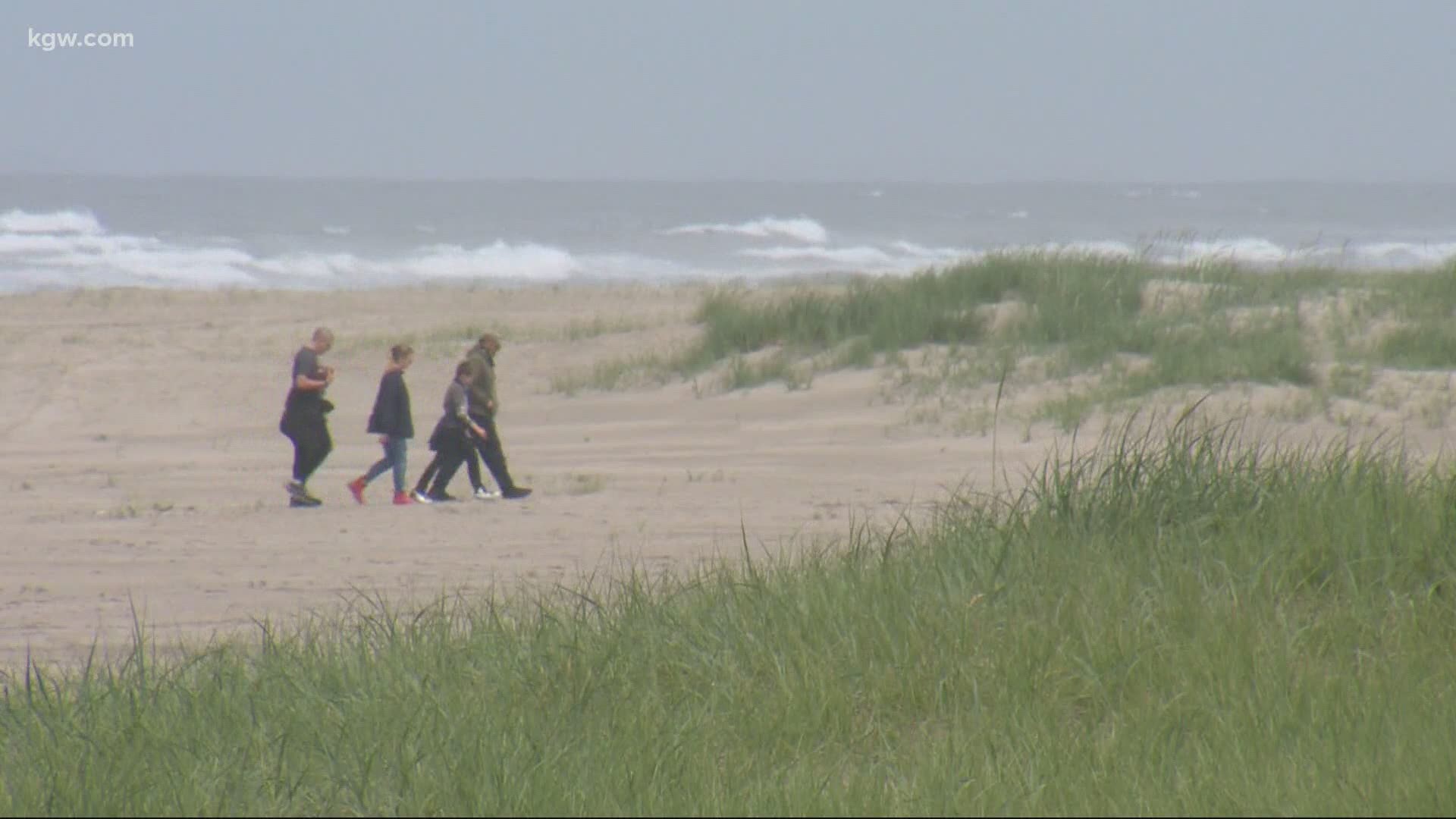 People anxious to visit Oregon’s beaches got their first chance Monday, as many access points reopened.