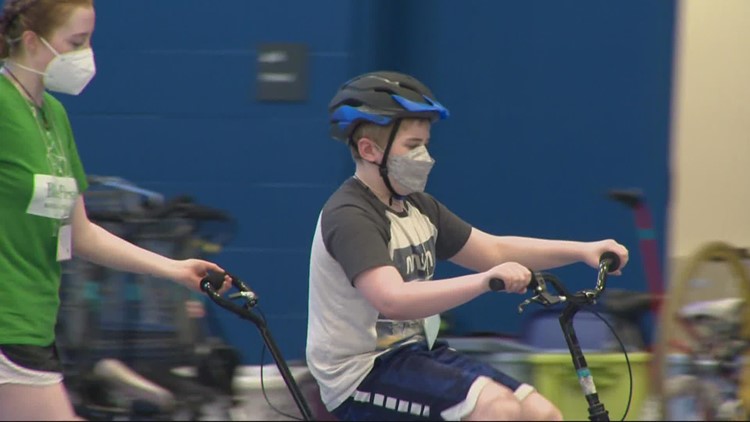 Week-long camp helps youth with disabilities learn to ride bikes