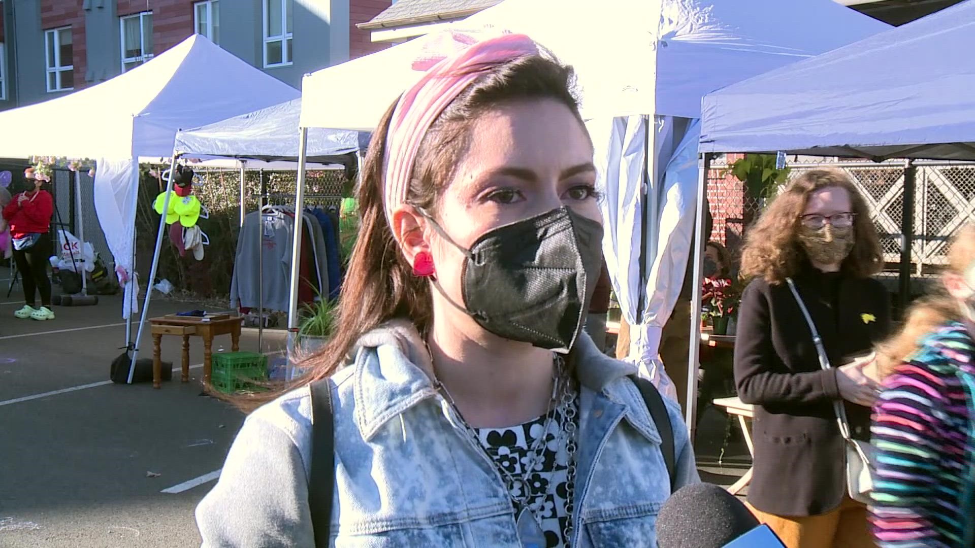 The Southeast Portland neighborhood celebrated with a community cleanup and arts fair.