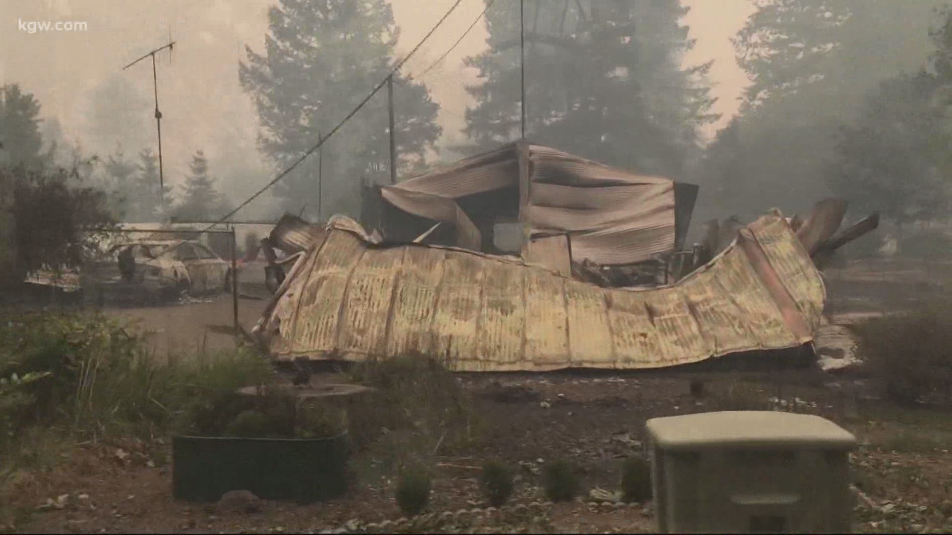 Devastating wildfires have leveled homes in the Santiam Canyon. Christine Pitawanich reports from the scene.