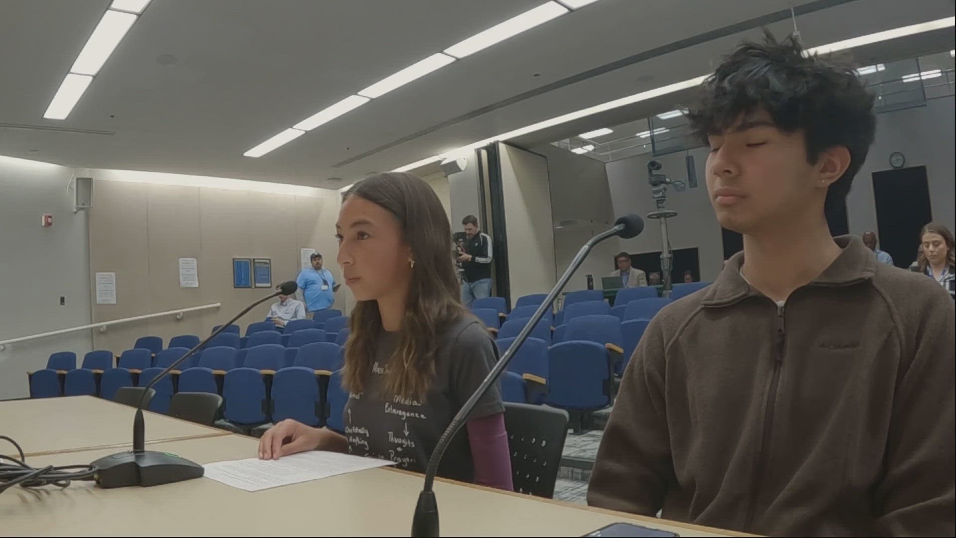 Students took their concerns to the school board after more than 300 signed a petition, demanding the school make students safer amid gun violence.