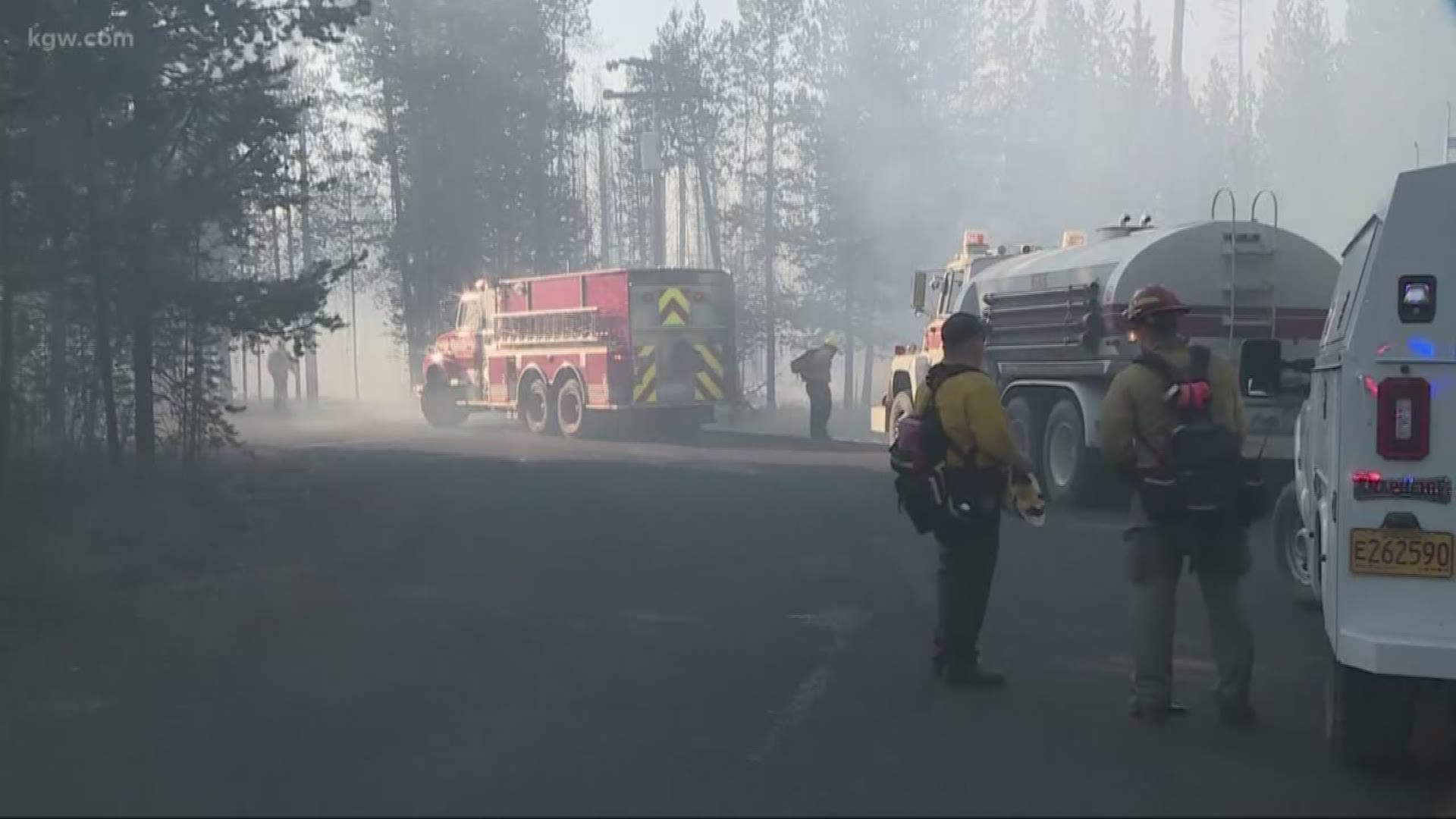 A fast moving fire spread to 11 acres in La Pine and destroyed one home.