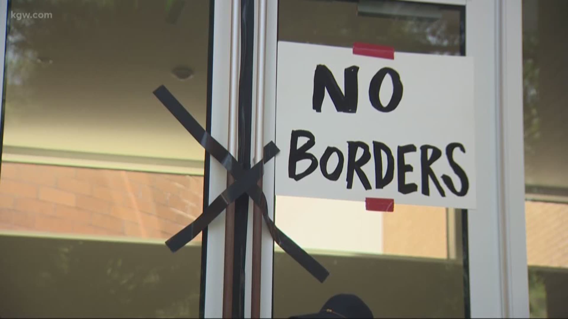 The U.S. Immigration and Customs Enforcement facility in Southwest Portland will be closed again on Thursday as a protest outside the building continues.