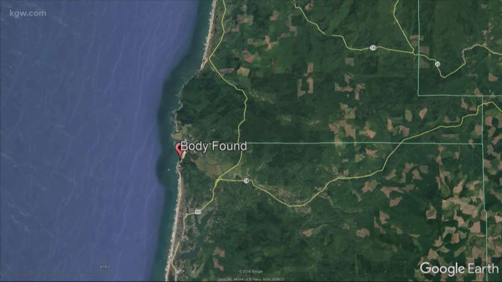 A woman's body was pulled from the waves on the Oregon Coast on Sunday, and police in Lincoln County don't know who she is yet.