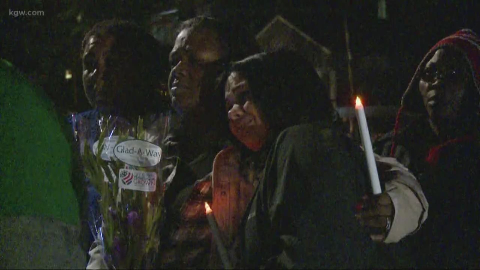 A vigil was held on Thursday for the 39-year-old man who was shot and killed in Northeast Portland earlier in the week.