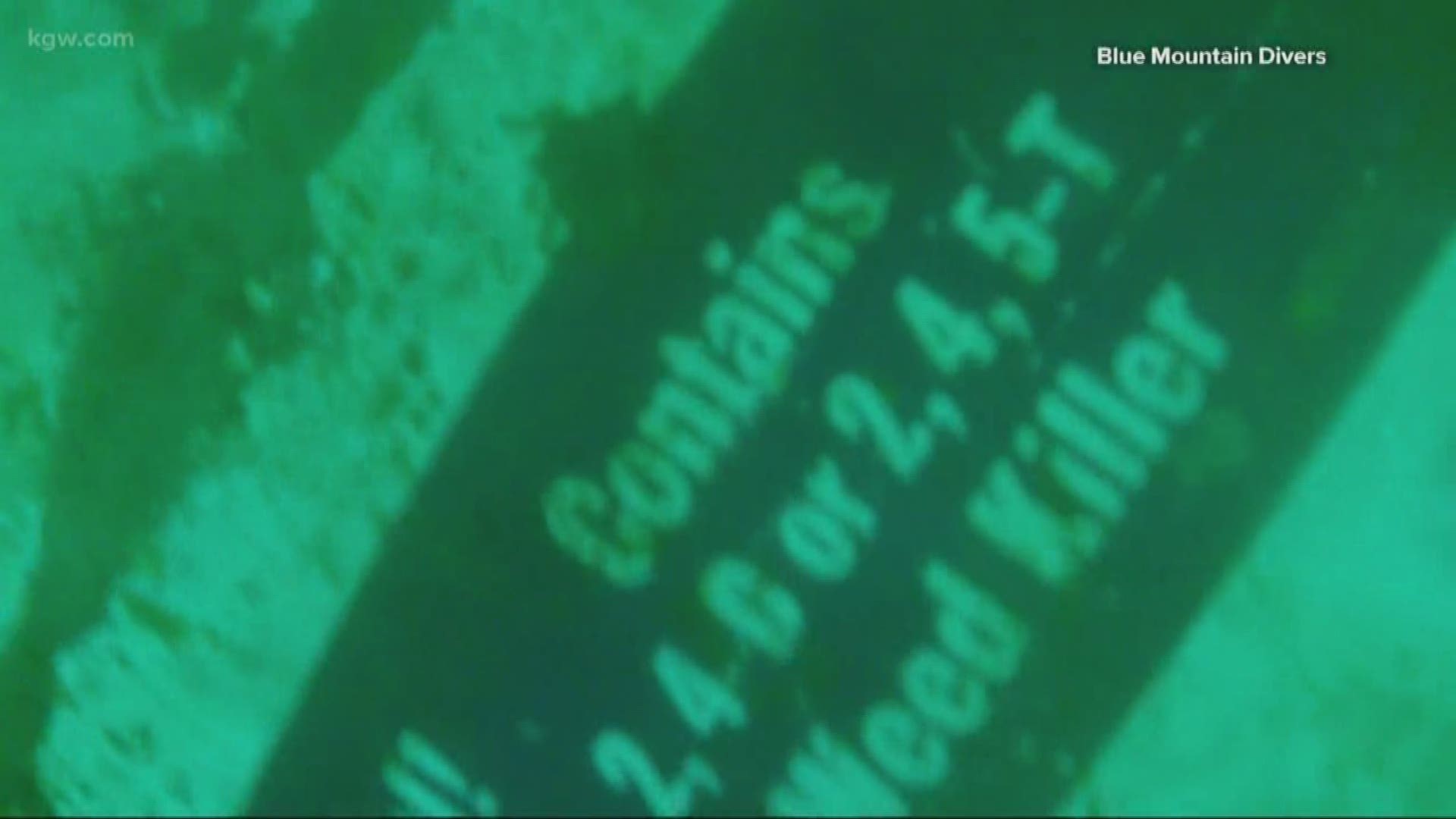 Divers found 37 chemical barrels at the bottom of Wallowa Lake.