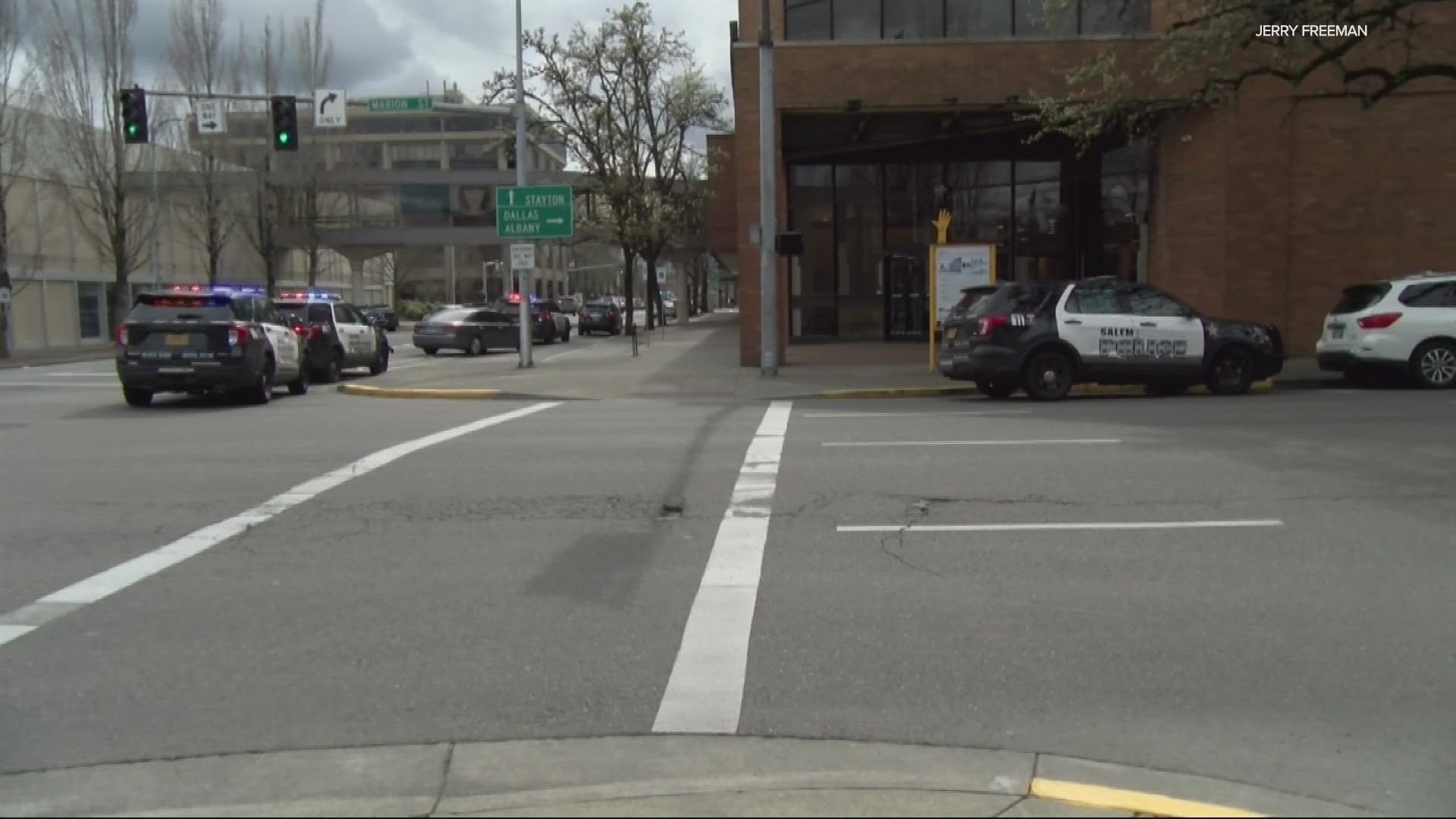 One person was injured in a shooting in downtown Salem Friday near Salem Center mall, police said. No suspects have been arrested.