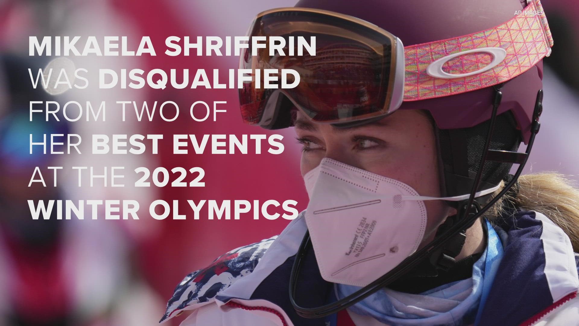 Mikaela Shiffrin didn't complete her first run, eliminating her from women's slalom. It comes after she skied off course and was disqualified in giant slalom.