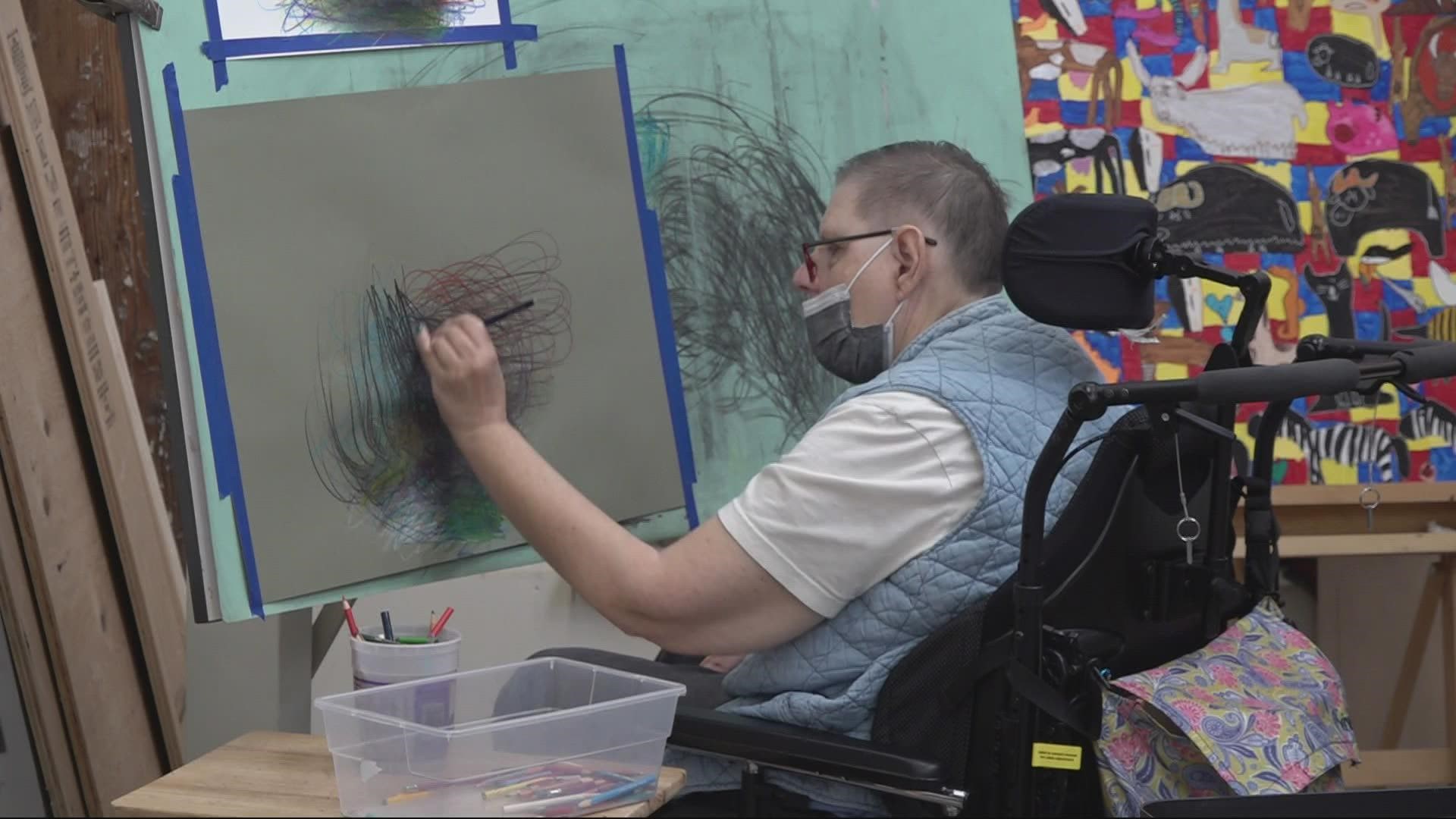 Portland’s North Pole Studio is a space serving artists with autism and developmental or intellectual disabilities.