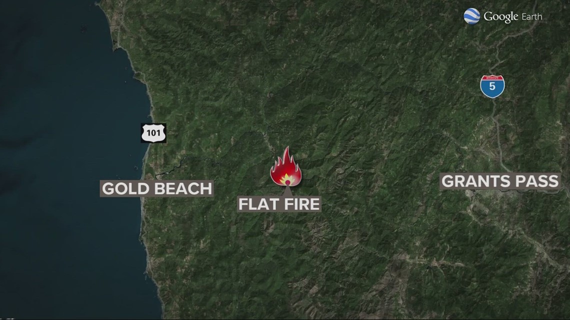 Flat fire wildfire in Southern Oregon grows to over 20K acres