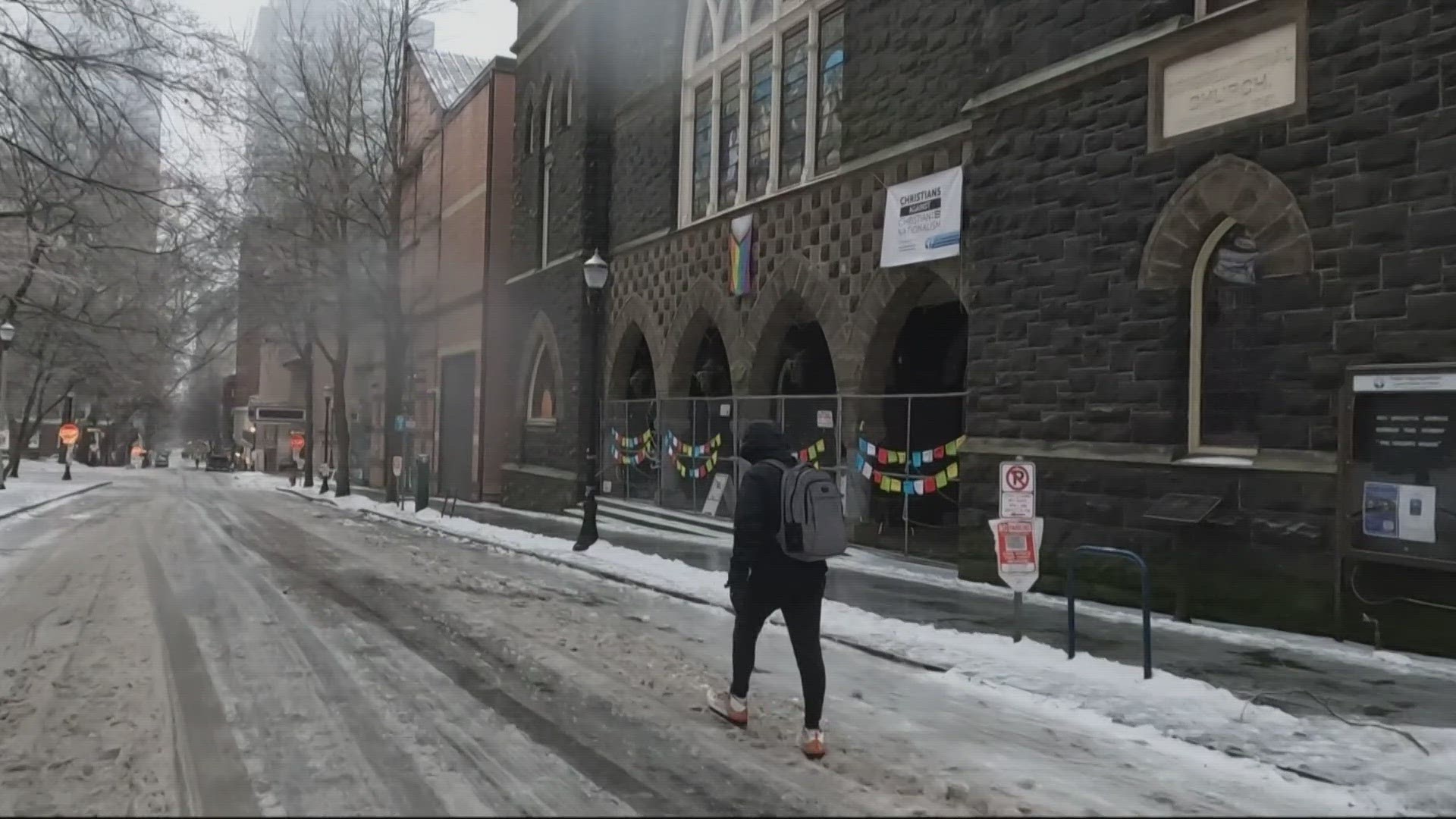 Get a sneak peek inside our news crews shuttle's commute this Wednesday morning in downtown Portland.