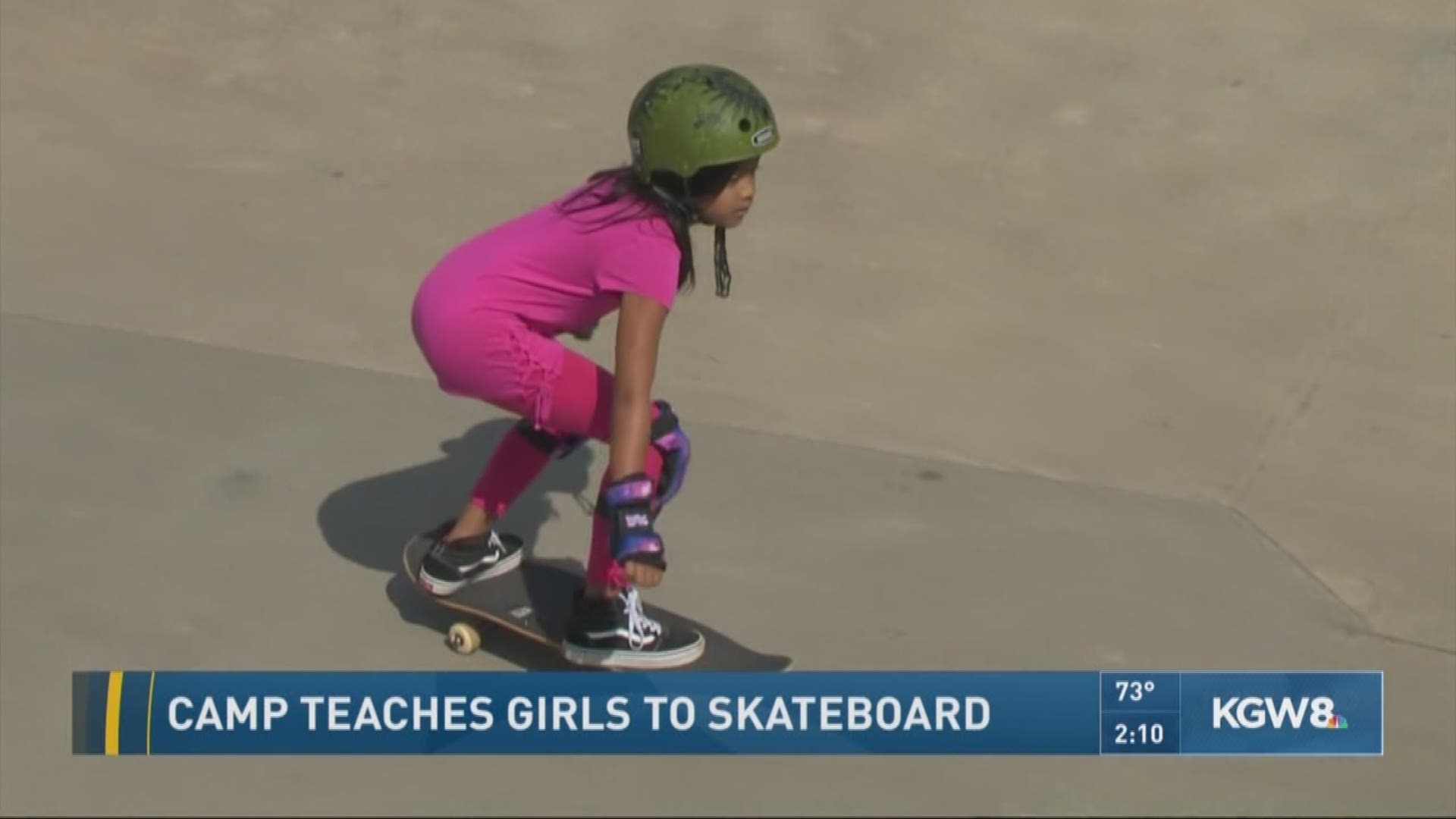 Camp Teaches Girls to Skateboard