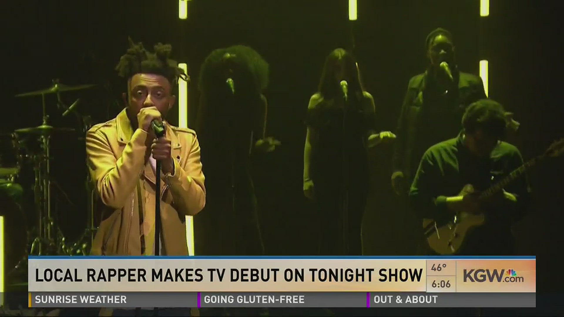 Portland rapper makes TV debut on 'Tonight Show'