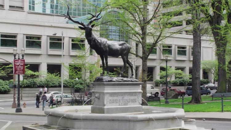 Downtown Portland elk statue to return? Mayor proposes $1.5M for restoration