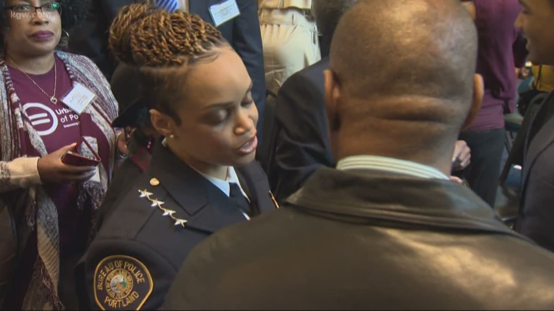 Danielle Outlaw serves as Portland's Police Bureau chief for just two years but she has many years of service in law enforcement.